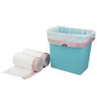 Sacos de lixo Doryh 9,5 L brancos com cordão, 2 rolos/120 unidades