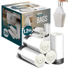 Sacos de lixo FORID de 4,5 L (1,2 galões) de plástico branco 240 unidades