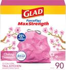 Sacos de lixo Glad ForceFlex MaxStrength 13L 90 unidades