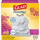Sacos de lixo Glad ForceFlex Tall Kitchen 13L 100 Ct Gain