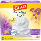 Sacos de lixo Glad ForceFlex Tall Kitchen 13L 80 Ct Gain Lavender