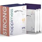 Sacos de lixo happimess HPM3000C-WHITE 50 L, 60 unidades, 3 pacotes
