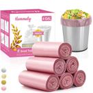 Sacos de lixo Hommaly de 4 galões/180 unidades rosa pequenos para 12-15 L
