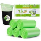 Sacos de lixo Inwaysin 10 L 200 unidades, 10 x 16 polegadas, verde biodegradável