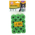 Sacos de lixo para cães Arm & Hammer 180 unidades, 23x36 cm, à base de plantas