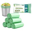 Sacos de Lixo Perfumado Pia Banheiro Cozinha Anti Odores Neutraliza Cintronela 30 Litros 30 Unidades Cada Rolo