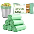 Sacos de Lixo Perfumado Pia Banheiro Cozinha Anti Odores Neutraliza Citronela 50 Litros 30 Unidades Cada Rolo