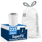Sacos de lixo Reli. SuperFit Code J 30-45L/8-12 galões 225 Ct
