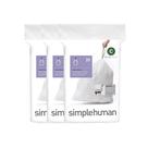 Sacos de lixo simplehuman Code C 10-12L 60 unidades brancos