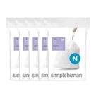 Sacos de lixo simplehuman Code N 45-50L 100 unidades brancos