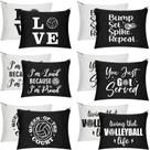 Sacos de maquiagem de voleibol Weewooday Canvas Cosmetic 12 unidades