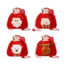 Sacos De Natal Com Cordão E Alça Para Doces, Saco Do Papai Noel, Armazenamento De Presentes,