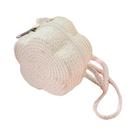 Sacos de ombro de palha infantil, bolsa de praia, porta-moedas, saco crossbody tecido flor infantil