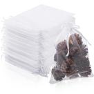 Sacos de organza Funtery, 200 unidades, 18 x 23 cm, presente, lembrancinha, branca