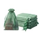 Sacos de organza QIANF Sage Green 6x9 polegadas para lembrancinhas de casamento x20
