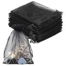 Sacos de organza YQL Black 13 x 18 cm, 100 unidades, saquinhos de presente e lembrancinhas