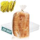 Sacos de pão FUNSTITUTION, plástico reutilizável, pacote com 200 gravatas
