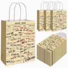 Sacos de papel FOGWOWO Vintage Library Date Due Card 36 unidades