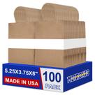 Sacos de papel METRONIC Brown Kraft com alças 13,3 x 9,5 x 20,3 cm 100 unidades Sacos de papel METRONIC Brown Kraft com alças 13,3 x 9,5 x 20,3 cm 100 unidades