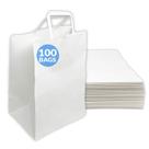 Sacos de papel Reli. Branco grande 10x6,75x12 100% compostável x100 Sacos de papel Reli. Branco grande 10x6,75x12 100% compostável x100