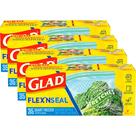 Sacos de plástico Glad Gladflex'n Seal Freezer Quart 35x4 Sacos de plástico Glad Gladflex'n Seal Freezer Quart 35x4