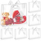 Sacos de presente Aliceset Clear Plastic 12 peças com fita 31x25x13cm