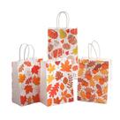 Sacos de presente de Ação de Graças Maple Leaf Kraft Paper, pacote com 24