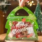 Sacos de Presente de Natal com Zíper (10 Peças) - Ideais para Doces, Chocolates e Biscoitos
