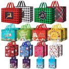 Sacos de presente de Natal Heetobcos, tamanhos variados, pacote com 24