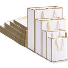 Sacos de presente de Natal Perkoop Kraft Paper, pacote 40, 4 tamanhos