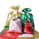 Sacos de presente de Natal WesGen Santa Wrapping 40 unidades com fita Sacos de presente de Natal WesGen Santa Wrapping 40 unidades com fita