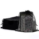 Sacos de presente de organza Meowoo 24 peças, 30 x 41 cm, cordão preto