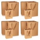 Sacos de presente de papel HexinYigjly Kraft com alças, 12 peças marrons Sacos de presente de papel HexinYigjly Kraft com alças, 12 peças marrons