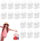 Sacos de presente de plástico de PVC transparente VINGVO 30PCS 20x20x8cm com alças