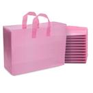 Sacos de presente de plástico Prime Line Packaging Frosted Pink, pacote com 100