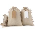 Sacos de presente de serapilheira Tapleap 30 unidades de 18 x 25 cm com etiquetas e cordão Sacos de presente de serapilheira Tapleap 30 unidades de 18 x 25 cm com etiquetas e cordão