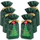 Sacos de presente de tecido Mistorri Christmas Presents 6 unidades verdes Sacos de presente de tecido Mistorri Christmas Presents 6 unidades verdes