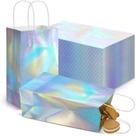 Sacos de presente Estune Iridescent Holographic Party Favor x30