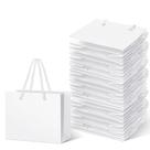 Sacos de presente Fainne White Mini com alça, 24 peças de papel de 10x12x6cm Sacos de presente Fainne White Mini com alça, 24 peças de papel de 10x12x6cm