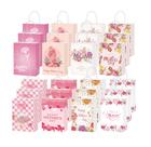Sacos de presente FULJOOY Feliz Dia das Mães com papel floral rosa x48