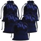 Sacos de presente Gbateri, 35 peças, cordão de cetim, 13 x 18 cm, azul marinho Sacos de presente Gbateri, 35 peças, cordão de cetim, 13 x 18 cm, azul marinho