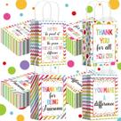 Sacos de presente Gueevin Thank You Bulk 40 unidades para funcionários 8x6x3cm