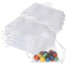 Sacos de presente Hoolerry Organza, 500 peças, bolsas de joias, 3x4 cm, brancas Sacos de presente Hoolerry Organza, 500 peças, bolsas de joias, 3x4 cm, brancas