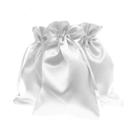 Sacos de presente Knitial 15 x 23 cm com cordão de cetim branco, pacote com 50