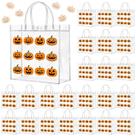Sacos de presente Kosiz Halloween Pumpkin Goodie PVC 24 unidades transparentes