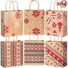 Sacos de presente Kraft de Natal JOYIN 24 unidades 9x7,3x3,3 cm azuis