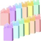 Sacos de presente Larcenciel, 12 peças com papel de seda, 6 cores (pequenas)
