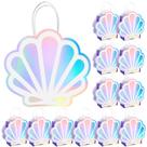 Sacos de presente Locmeo Holographic Shell Mermaid, pacote com 24 cartões Sacos de presente Locmeo Holographic Shell Mermaid, pacote com 24 cartões