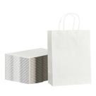 Sacos de presente METAPRINT Kraft Paper 100 unidades 22x11,5 x 27,5 cm brancos