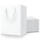 Sacos de presente MOXARYSU brancos 30 unidades de papel médio de 8x5x10 polegadas Sacos de presente MOXARYSU brancos 30 unidades de papel médio de 8x5x10 polegadas